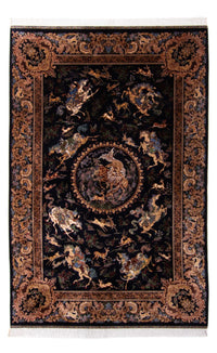 Tappeto Persero - Ghom - 230 x 150 cm - blu scuro