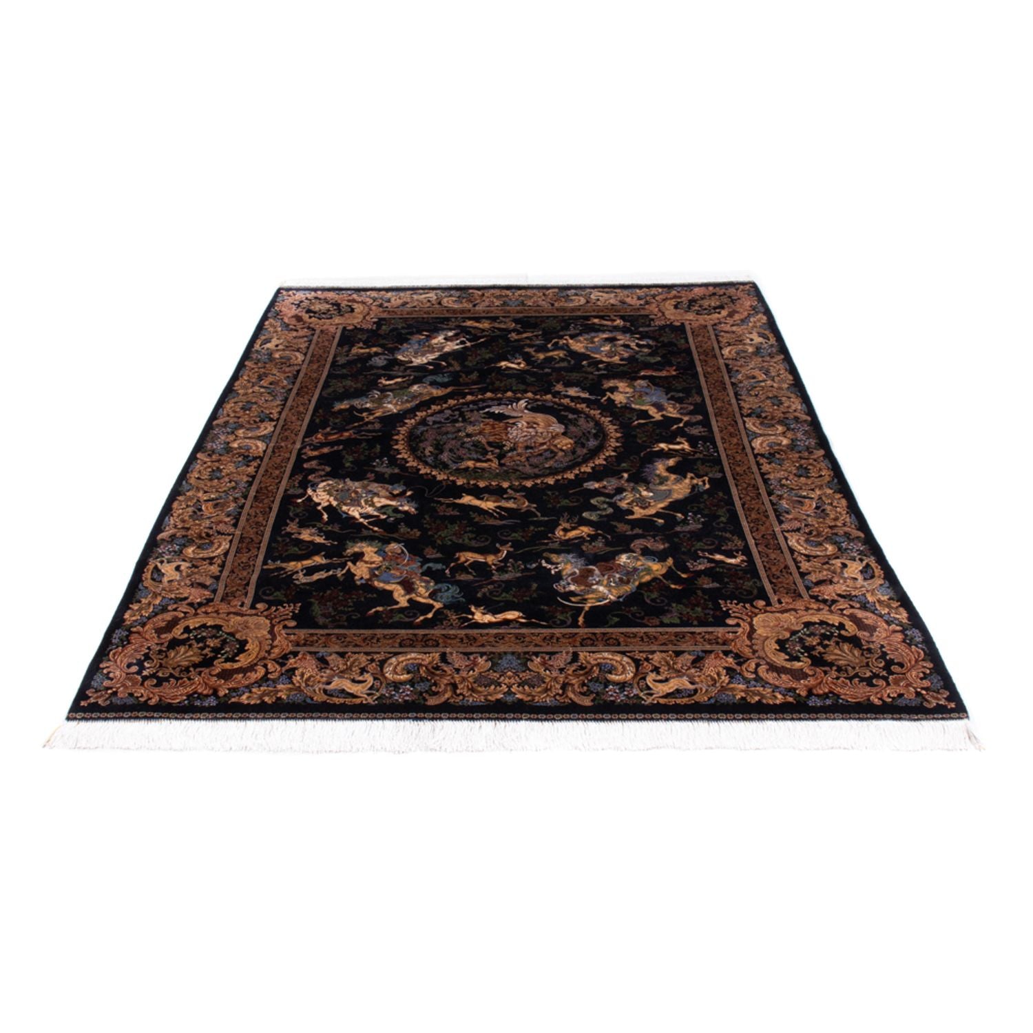 Tappeto Persero - Ghom - 230 x 150 cm - blu scuro