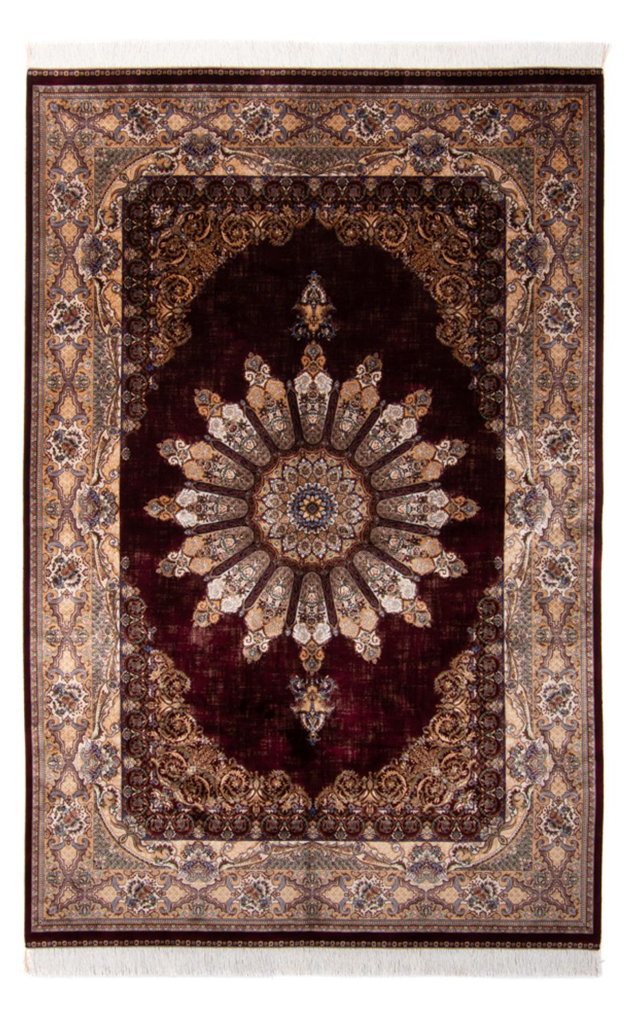 Tappeto Persero - Ghom - 230 x 150 cm - rosso vino