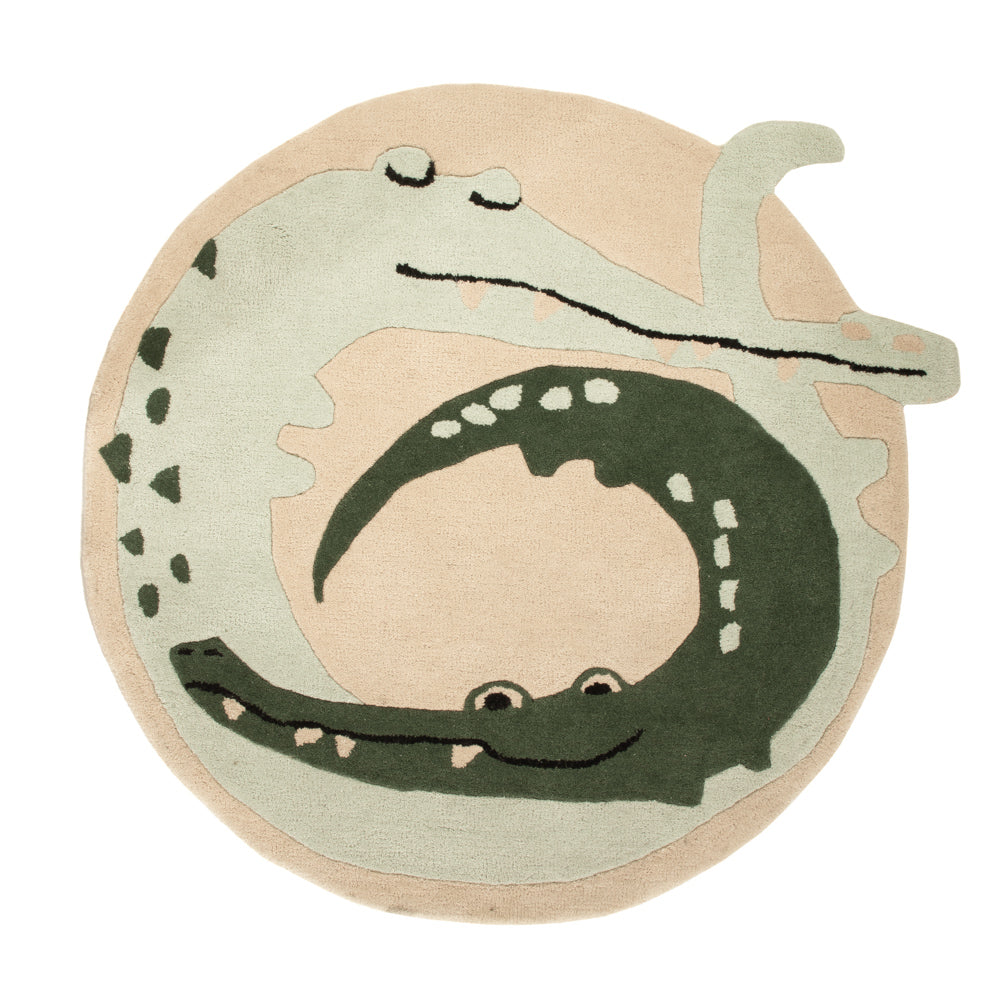 Tappeto per bambini rotondo  - 92 x 92 cm - multicolore