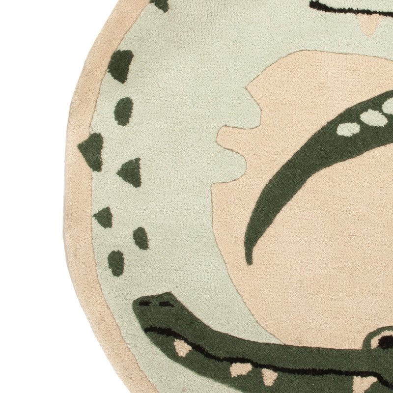 Tappeto per bambini rotondo  - 92 x 92 cm - multicolore