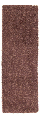 Tappeto corsia Tappeto a pelo alto - 207 x 67 cm - marrone