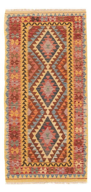 Tappeto corsia Tappeto Kelim - Splash - 196 x 100 cm - multicolore