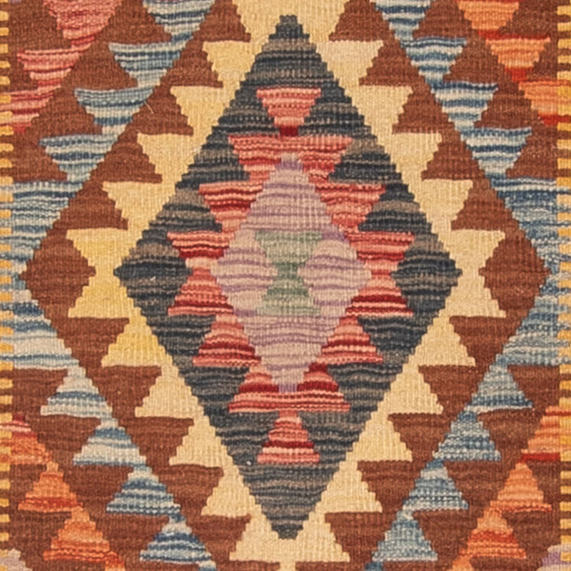 Tappeto corsia Tappeto Kelim - Splash - 196 x 100 cm - multicolore