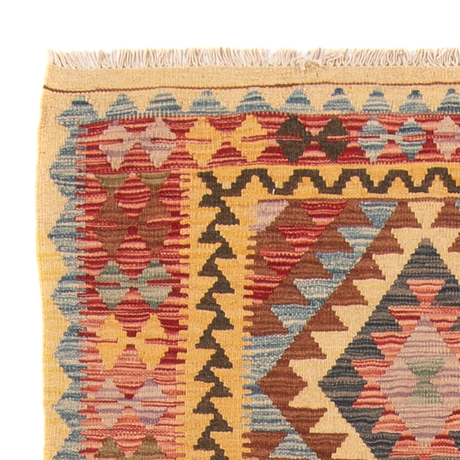 Tappeto corsia Tappeto Kelim - Splash - 196 x 100 cm - multicolore