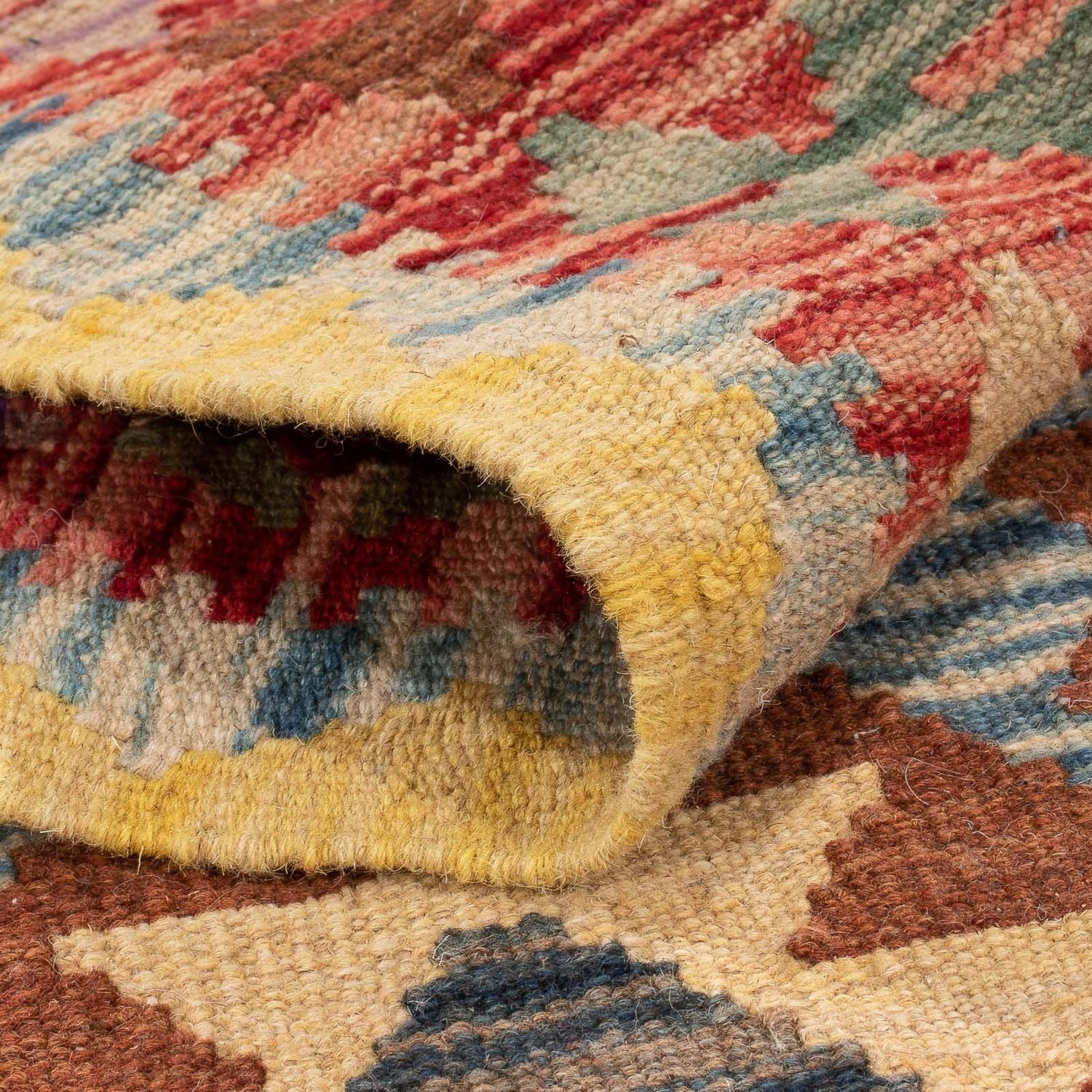 Tappeto corsia Tappeto Kelim - Splash - 196 x 100 cm - multicolore