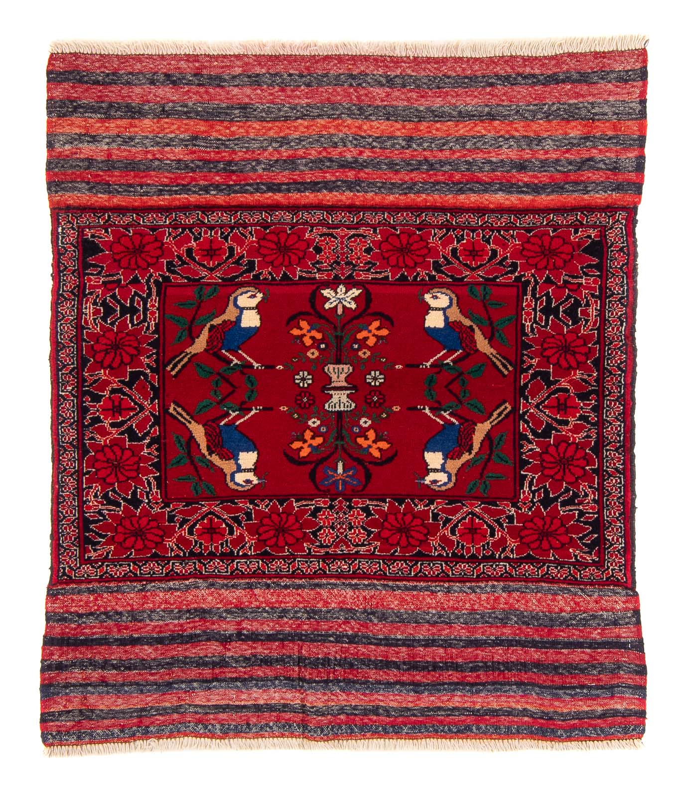 Tappeto Belutsch quadrato  - 104 x 91 cm - rosso