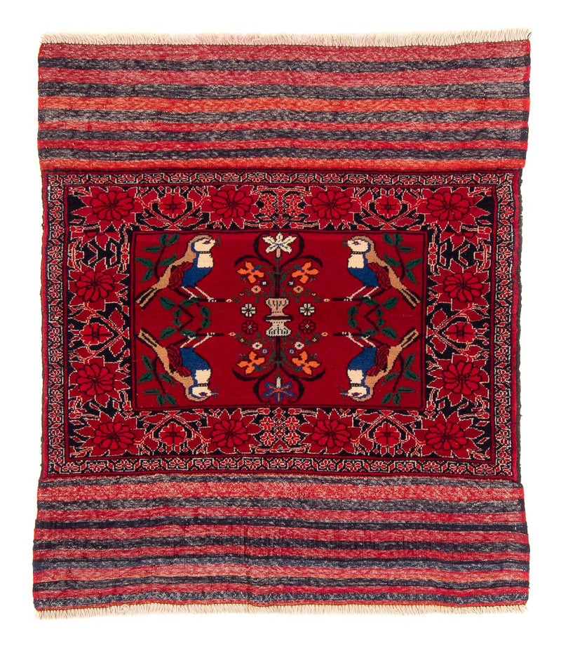 Tappeto Belutsch quadrato  - 104 x 91 cm - rosso