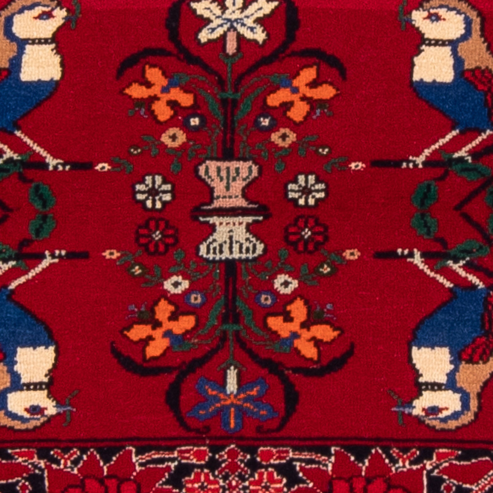 Tappeto Belutsch quadrato  - 104 x 91 cm - rosso