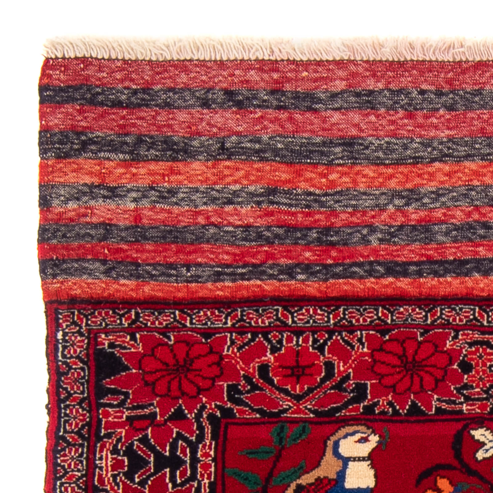 Tappeto Belutsch quadrato  - 104 x 91 cm - rosso
