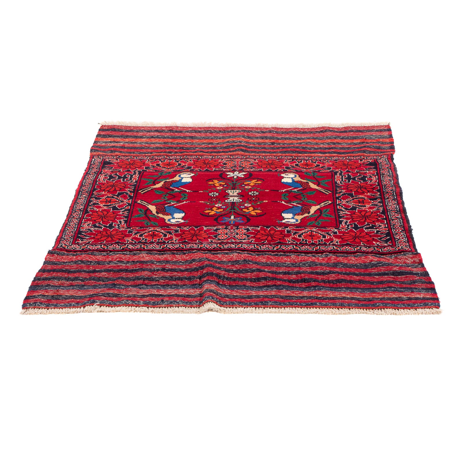 Tappeto Belutsch quadrato  - 104 x 91 cm - rosso