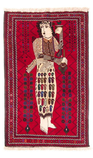 Tappeto Belutsch - 157 x 102 cm - rosso