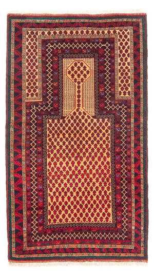 Tappeto Belutsch - Tappeto di preghiera - 147 x 86 cm - beige