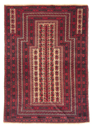 Tappeto Belutsch - Tappeto di preghiera - 132 x 95 cm - beige