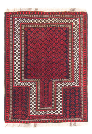 Tappeto Belutsch - Tappeto di preghiera - 130 x 90 cm - rosso