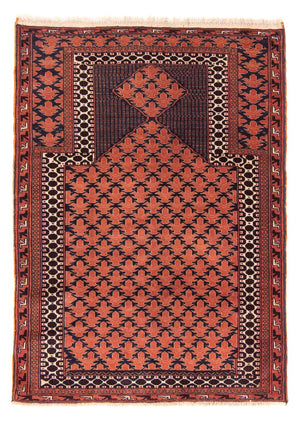 Tappeto Belutsch - Tappeto di preghiera - 138 x 95 cm - ruggine