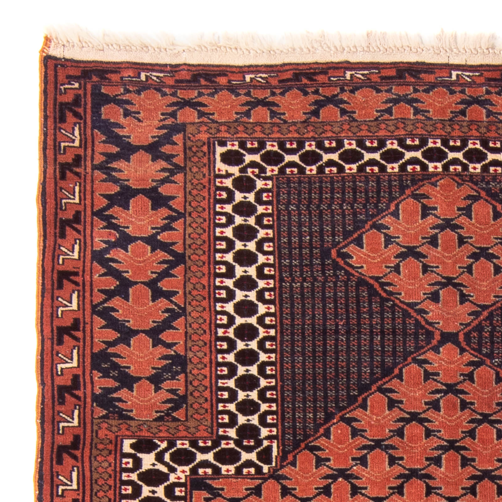 Tappeto Belutsch - Tappeto di preghiera - 138 x 95 cm - ruggine
