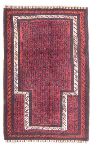 Tappeto Belutsch - Tappeto di preghiera - 144 x 92 cm - rosso