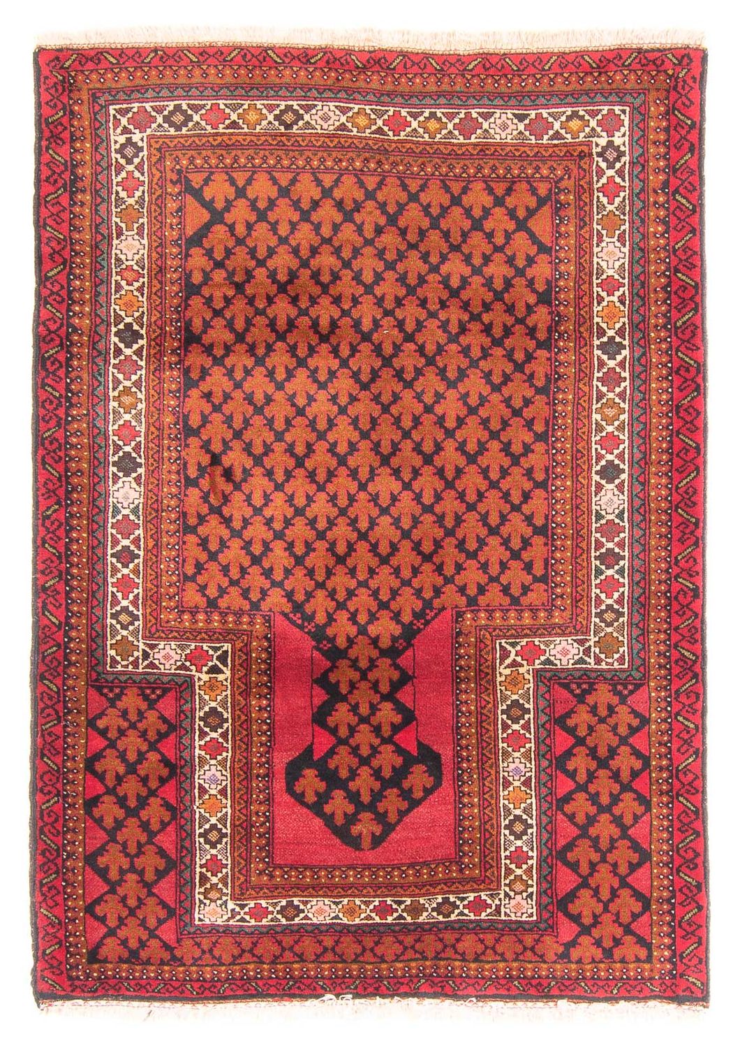 Tappeto Belutsch - Tappeto di preghiera - 131 x 96 cm - rosso
