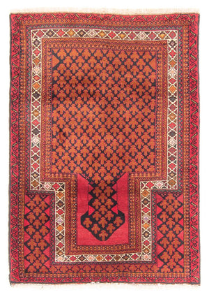Tappeto Belutsch - Tappeto di preghiera - 131 x 96 cm - rosso