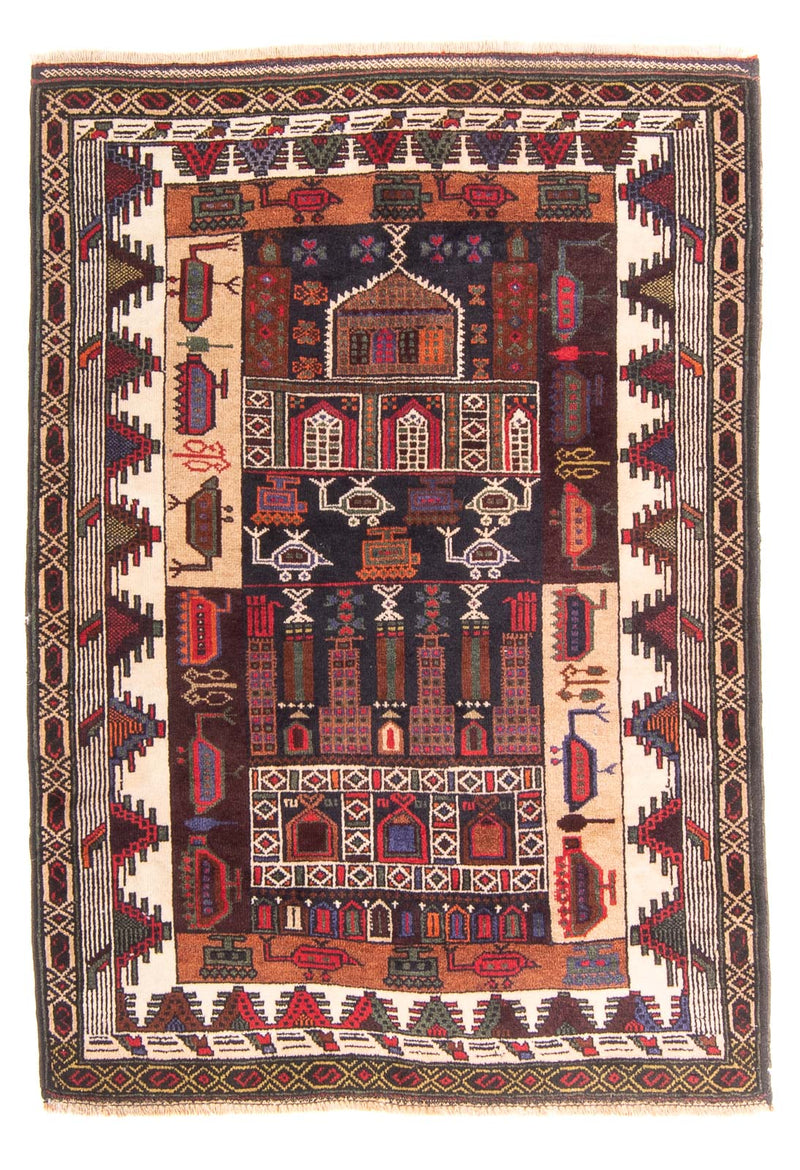 Tappeto Belutsch - Tappeto di preghiera - 120 x 85 cm - blu scuro
