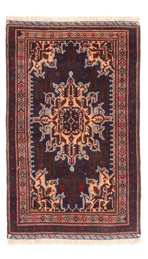 Tappeto Belutsch - 150 x 89 cm - blu scuro