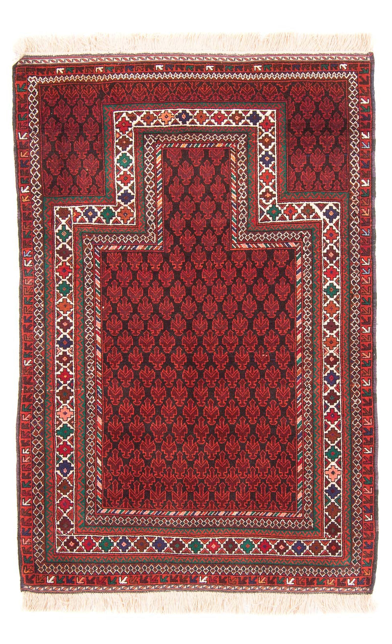 Tappeto Belutsch - Tappeto di preghiera - 155 x 103 cm - rosso