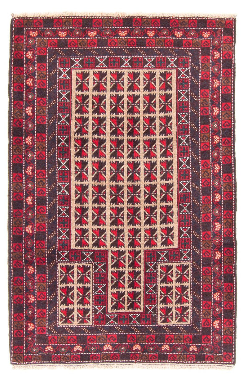 Tappeto Belutsch - Tappeto di preghiera - 140 x 93 cm - beige