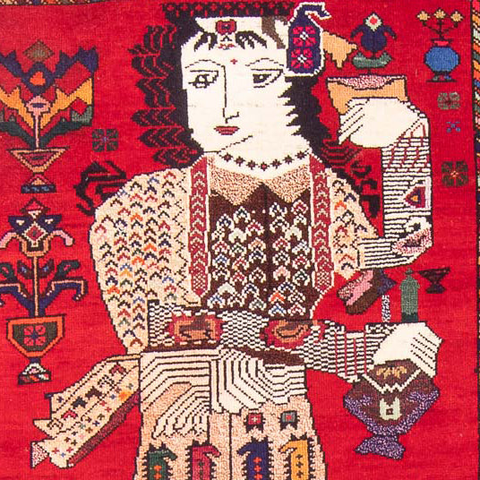 Tappeto Belutsch - 145 x 92 cm - rosso