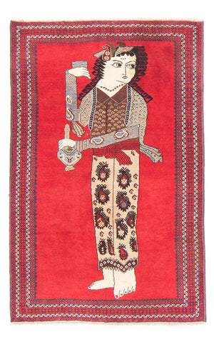 Tappeto Belutsch - 138 x 89 cm - rosso