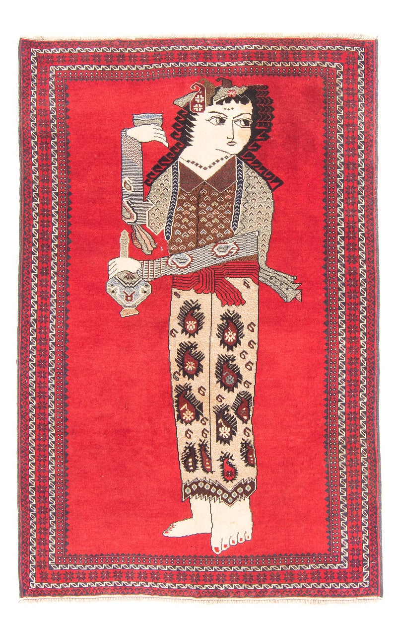 Tappeto Belutsch - 138 x 89 cm - rosso