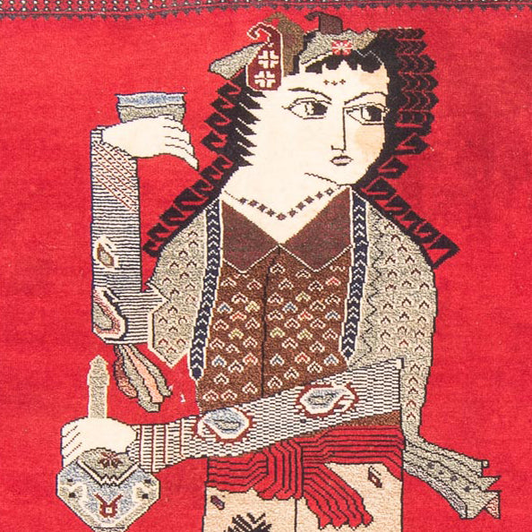 Tappeto Belutsch - 138 x 89 cm - rosso