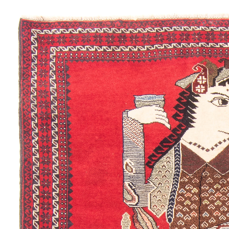 Tappeto Belutsch - 138 x 89 cm - rosso