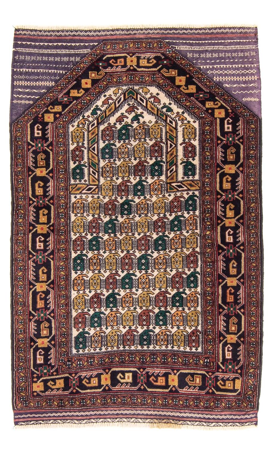Tappeto Belutsch - Tappeto di preghiera - 126 x 82 cm - multicolore