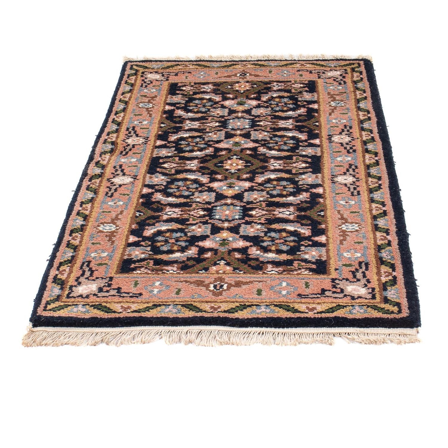 Tappeto orientale - 160 x 90 cm - blu scuro