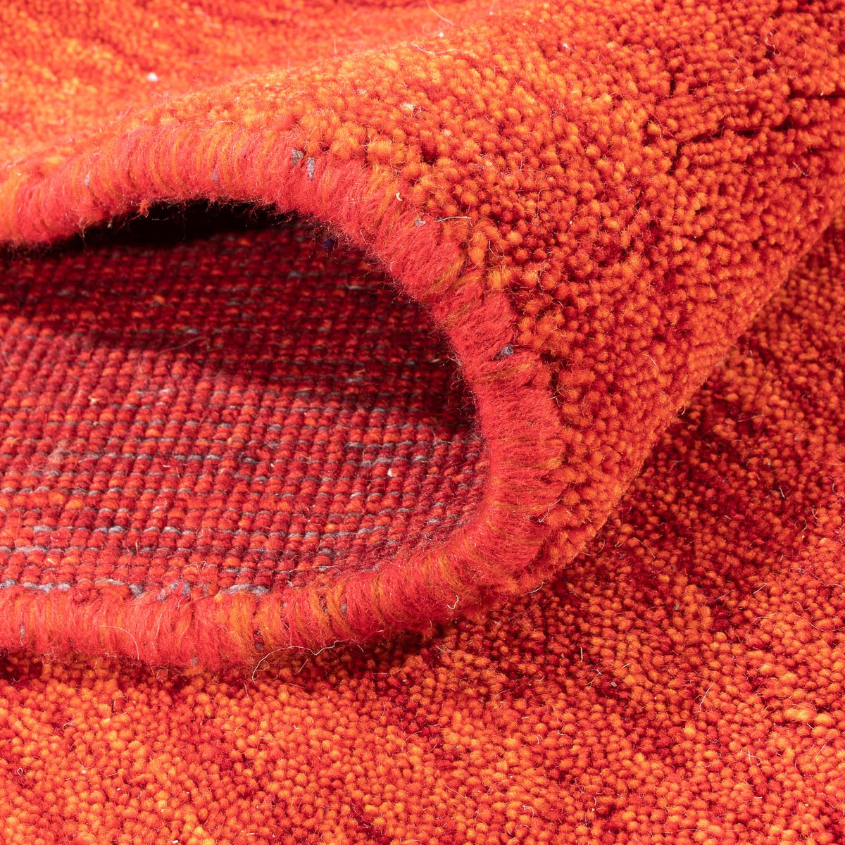 Tappeto corsia Tappeto Gabbeh - Softy - 256 x 86 cm - ruggine