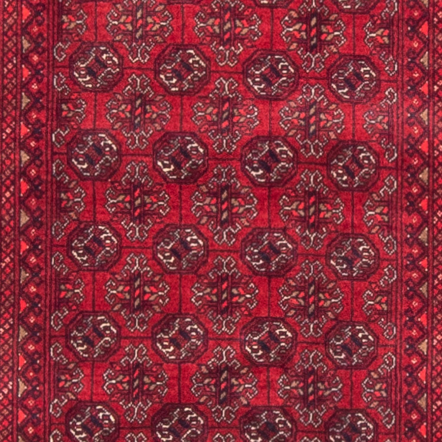 Tappeto corsia Tappeto afgano - Bukhara - 290 x 80 cm - rosso