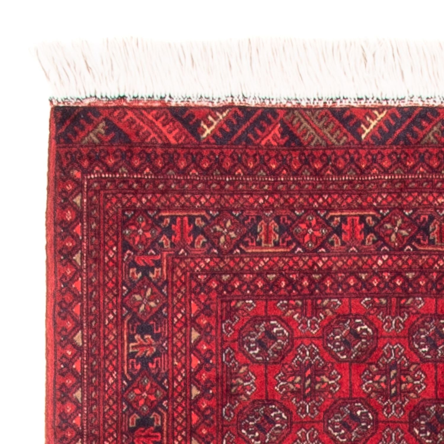 Tappeto corsia Tappeto afgano - Bukhara - 290 x 80 cm - rosso