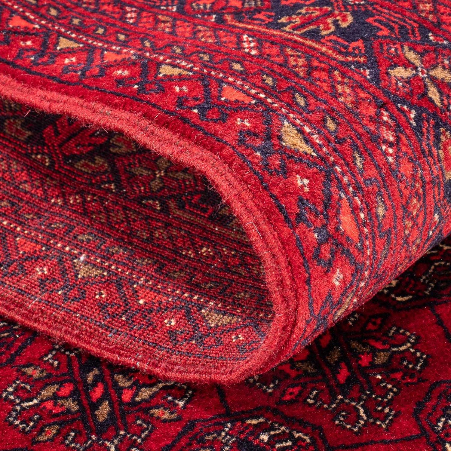 Tappeto corsia Tappeto afgano - Bukhara - 290 x 80 cm - rosso