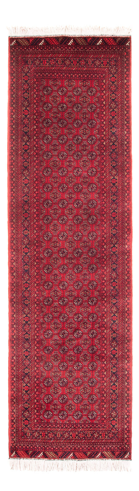 Tappeto corsia Tappeto afgano - Bukhara - 290 x 80 cm - rosso