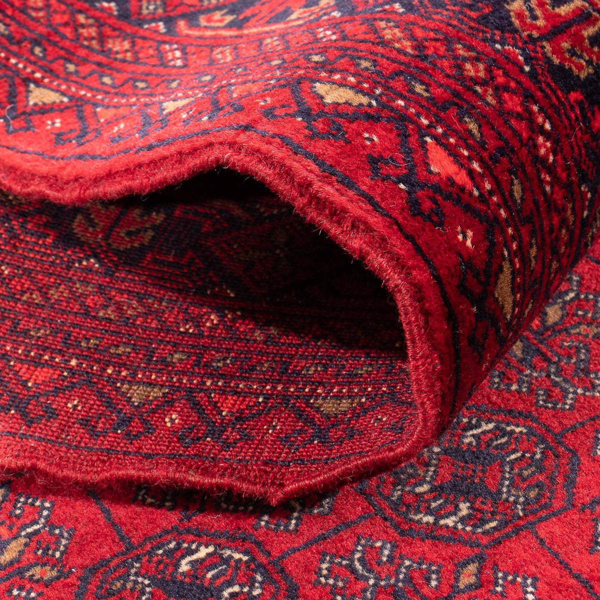 Tappeto corsia Tappeto afgano - Bukhara - 290 x 80 cm - rosso