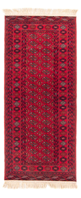 Tappeto corsia Tappeto afgano - 200 x 80 cm - rosso