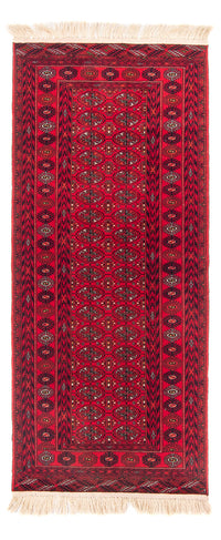Tappeto corsia Tappeto afgano - 200 x 80 cm - rosso