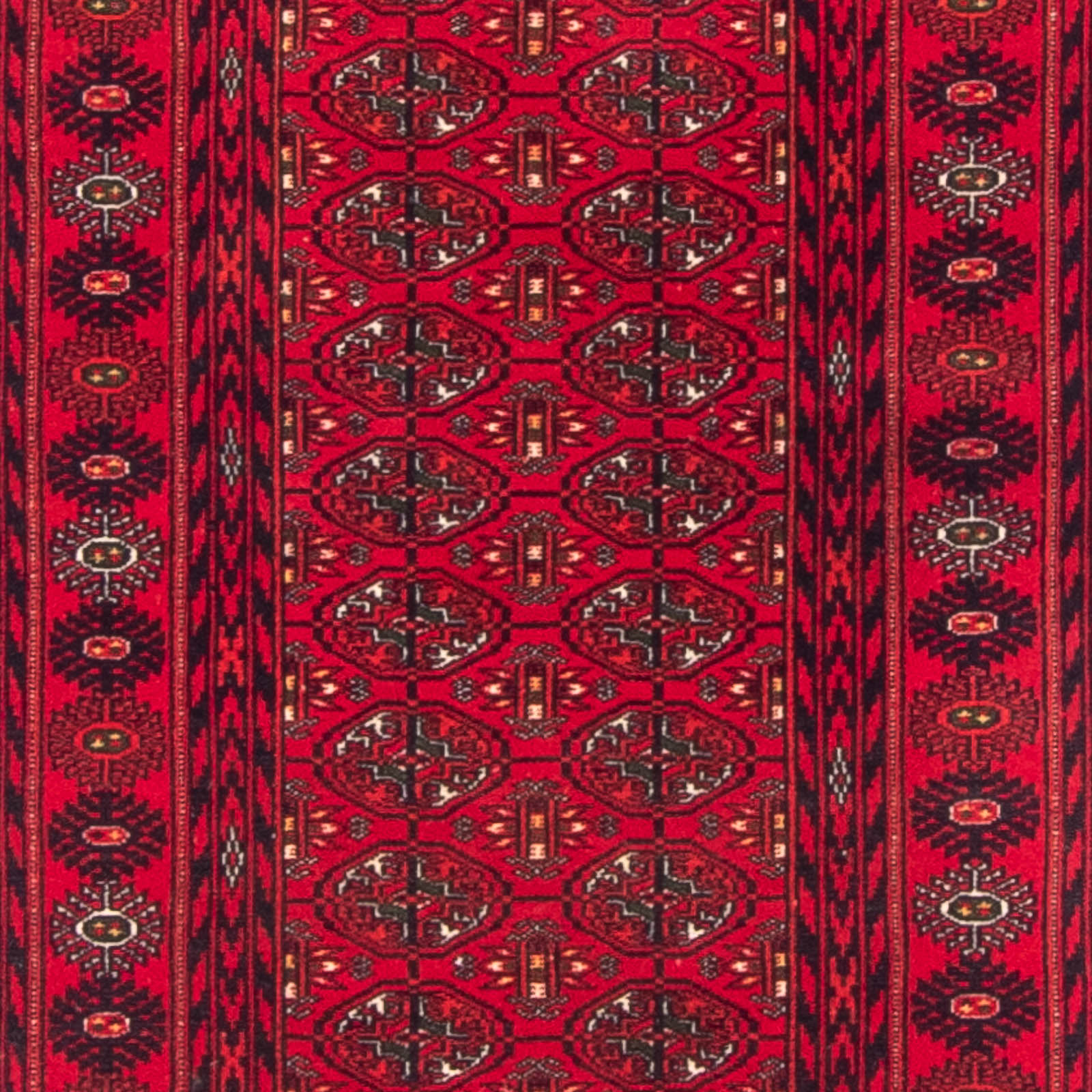 Tappeto corsia Tappeto afgano - 200 x 80 cm - rosso