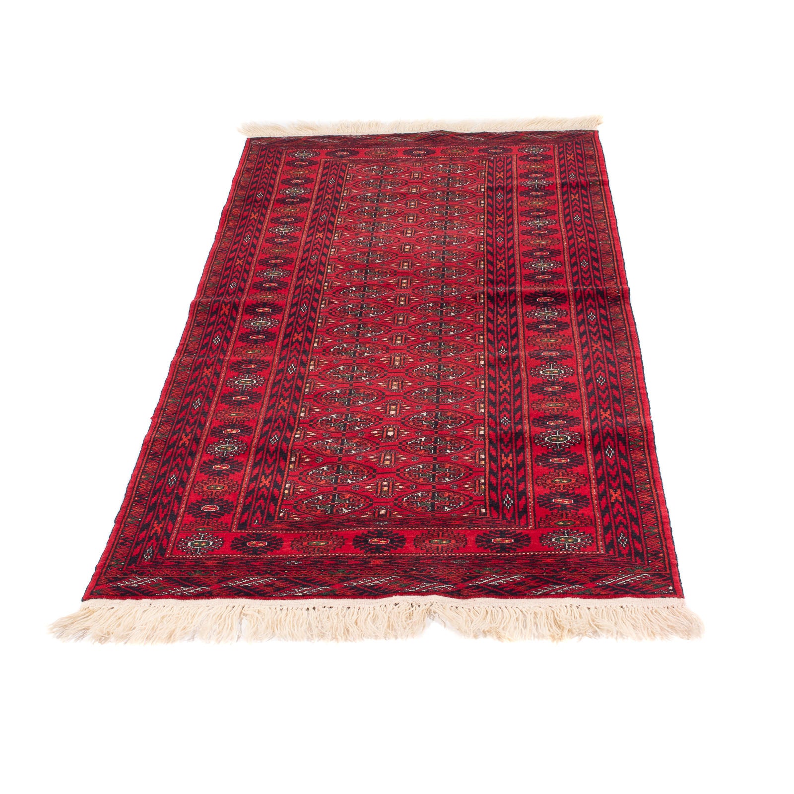Tappeto corsia Tappeto afgano - 200 x 80 cm - rosso