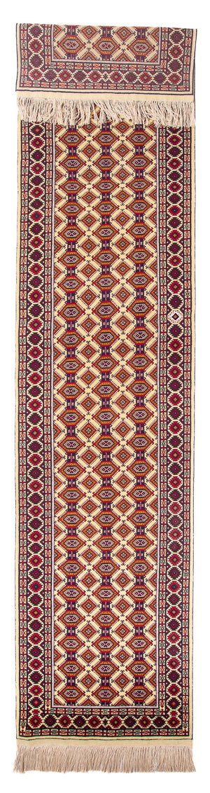 Tappeto corsia Tappeto afgano - 390 x 90 cm - beige