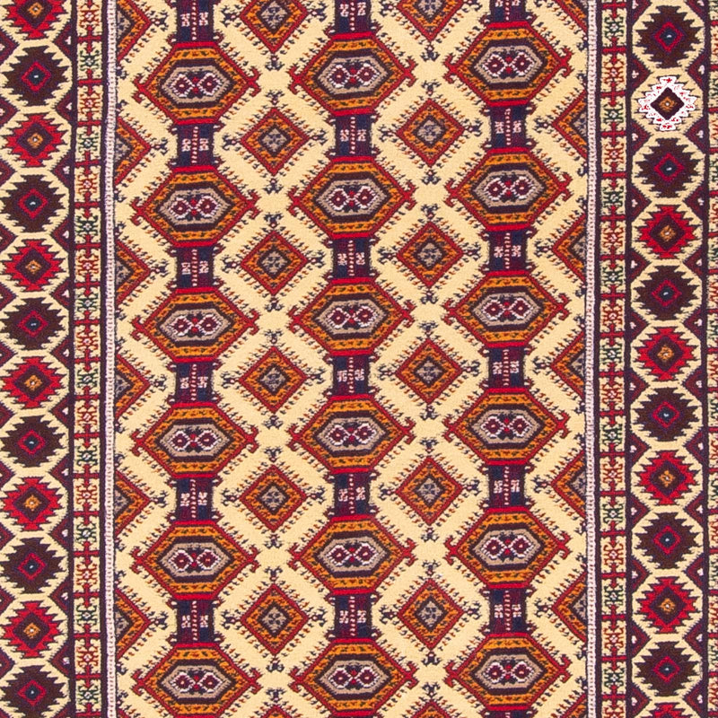 Tappeto corsia Tappeto afgano - 390 x 90 cm - beige