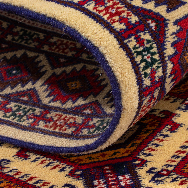 Tappeto corsia Tappeto afgano - 390 x 90 cm - beige