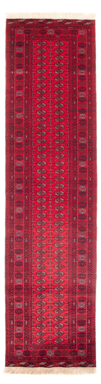 Tappeto corsia Tappeto afgano - Bukhara - 380 x 90 cm - rosso