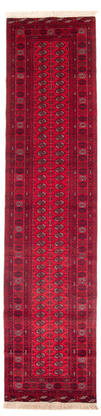Tappeto corsia Tappeto afgano - Bukhara - 377 x 90 cm - rosso